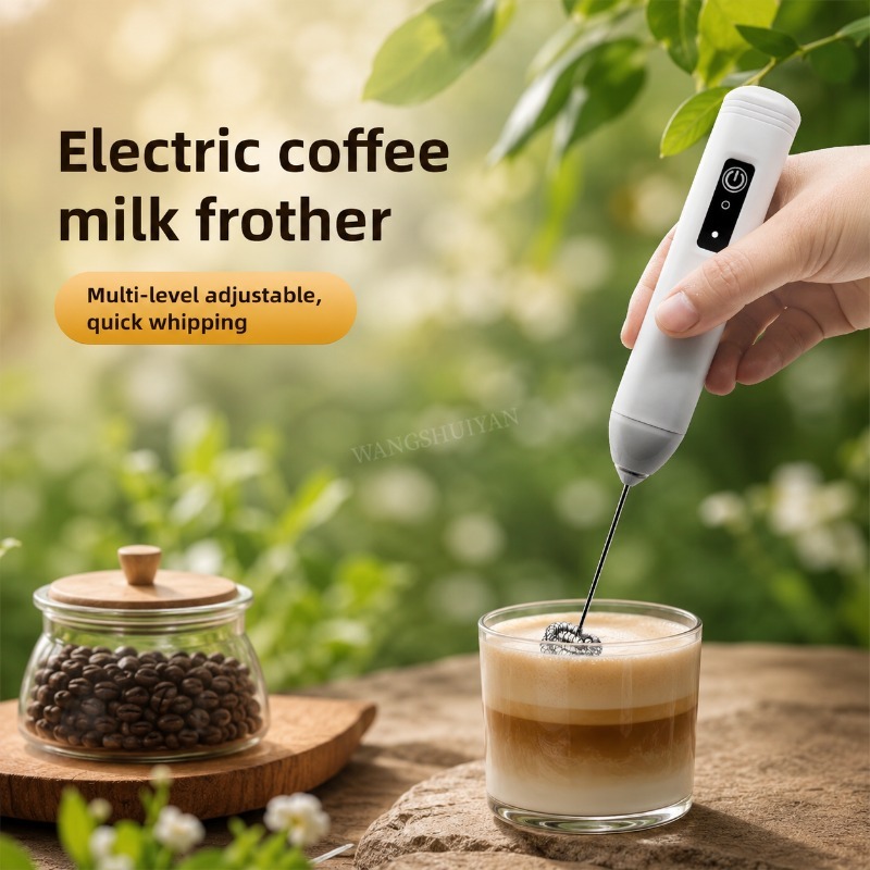 Portable Blender Usb Rechargeable - Taşınabilir Elektrikli Süt Köpürtücü, El Tipi
