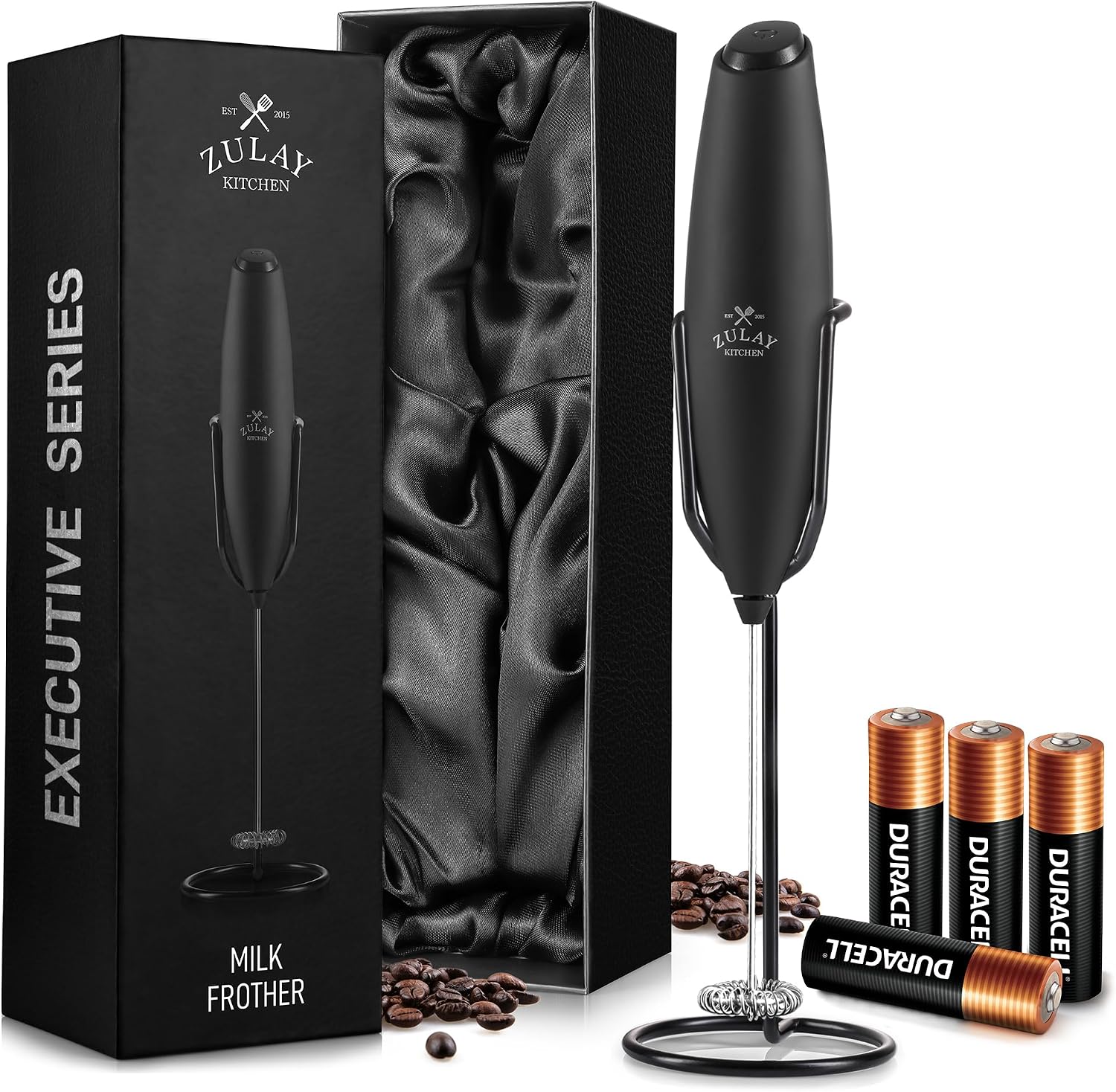 Electric Milk Frother Handheld - Latte Cappuccino Kahve Hediyesi için Elektrikli