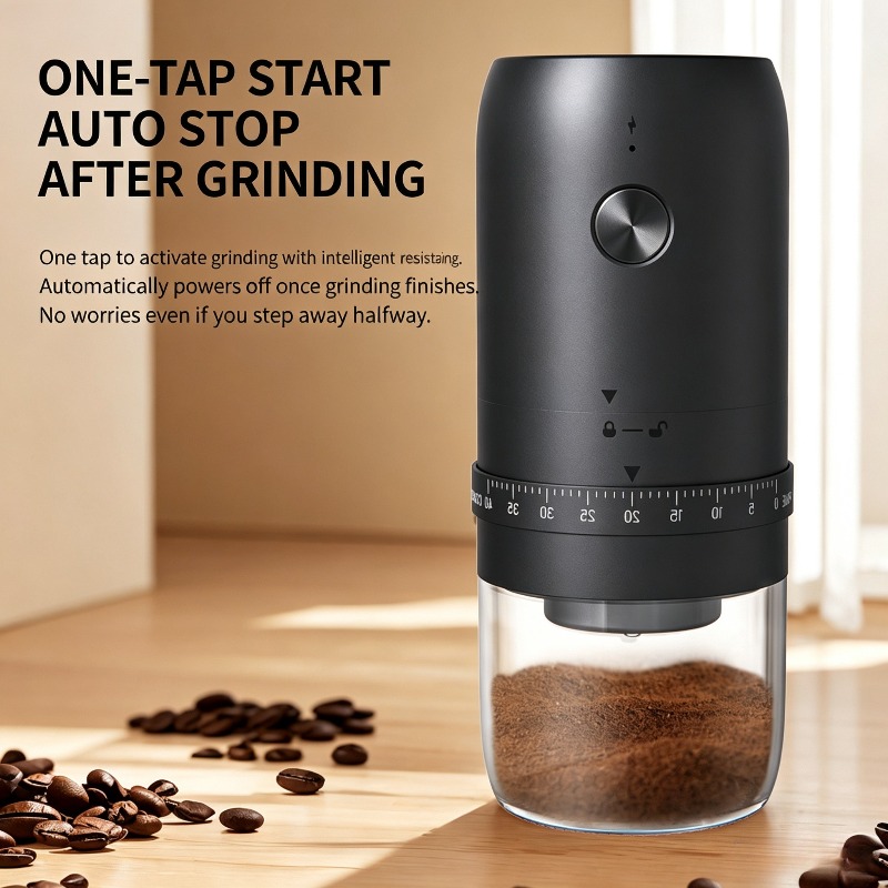 Coffee Bean Grinder Electric - Taşınabilir USB Elektrikli Cafeteira Fasulye Öğütücü